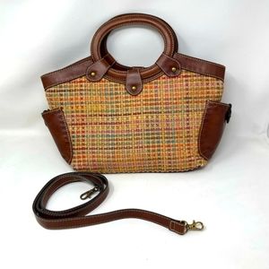 RARE vintage Fossil 75032 classic woven purse